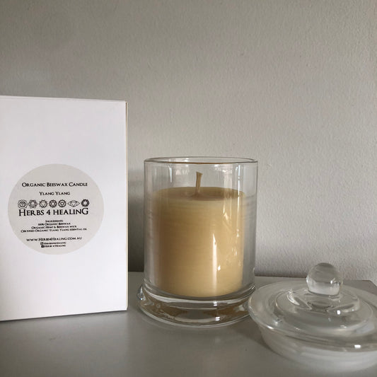 Organic Beeswax Candle - Hand Crafted - Premium Candle