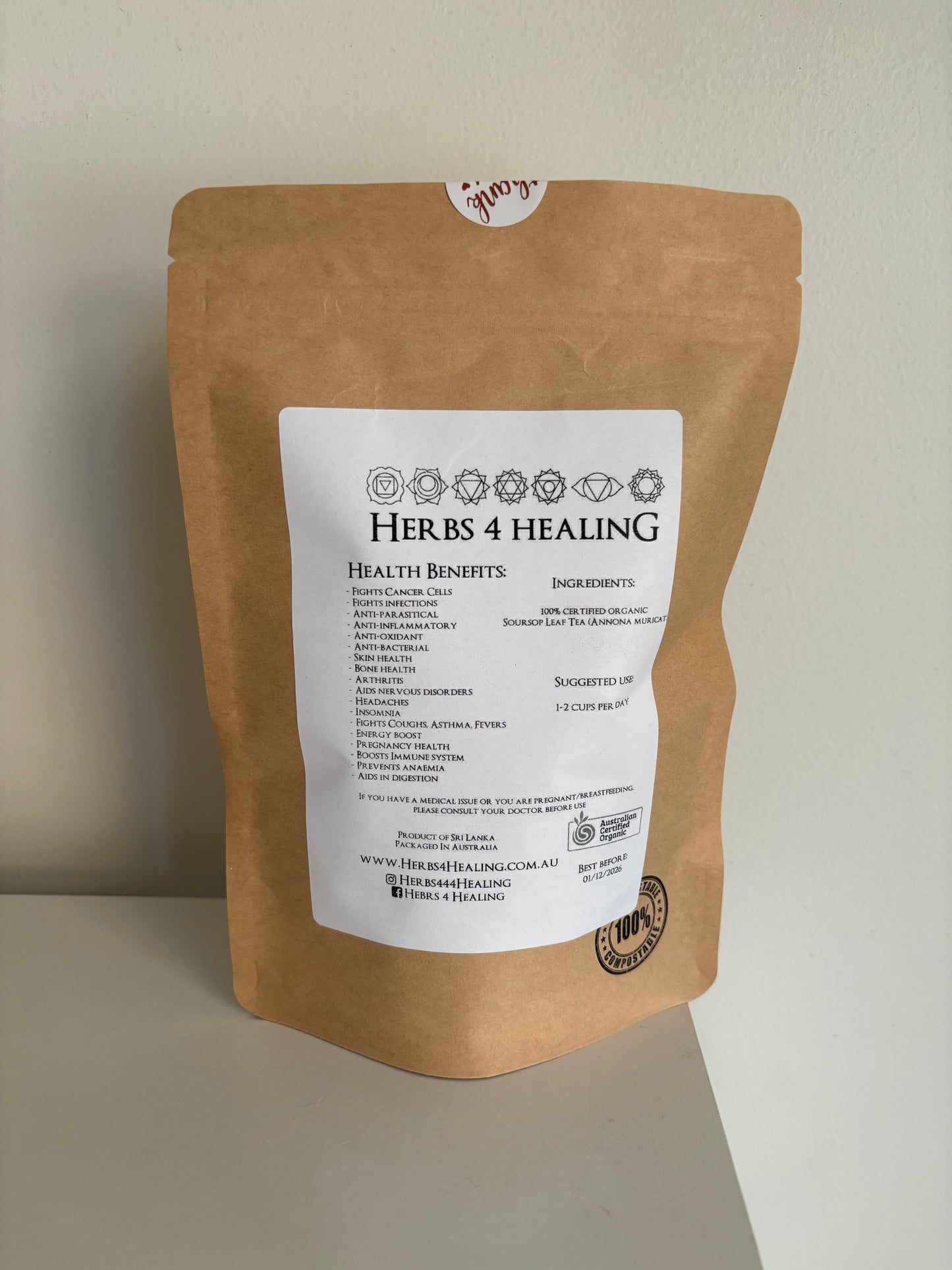 Certified Organic Soursop Leaf Tea (Cancer Fighting)