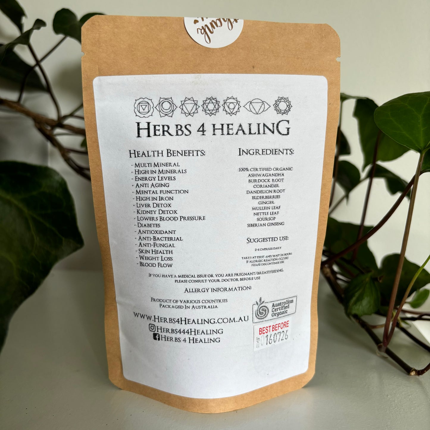 Certified Organic Multi Herb Capsule (10 Herbs)