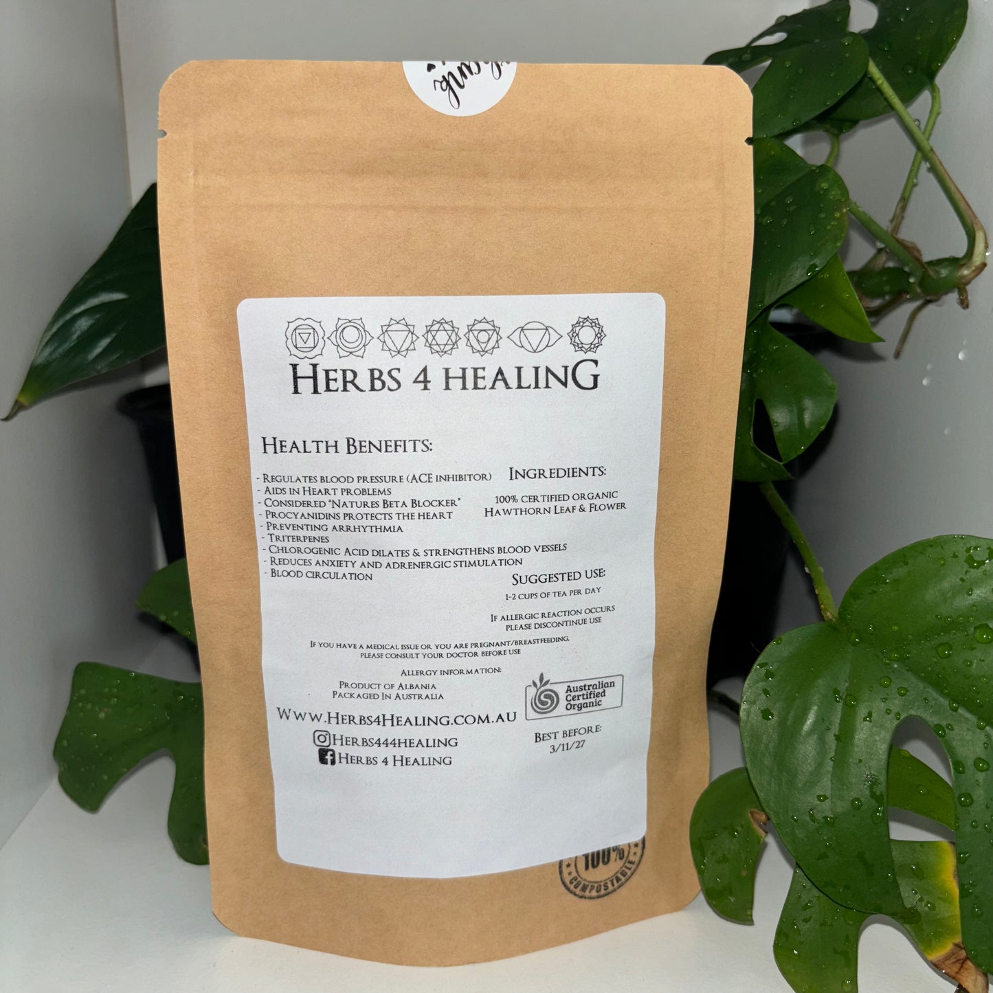 Certified Organic Hawthorn (Heart Health)
